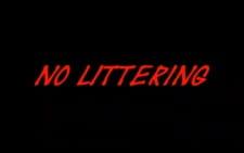 No Littering